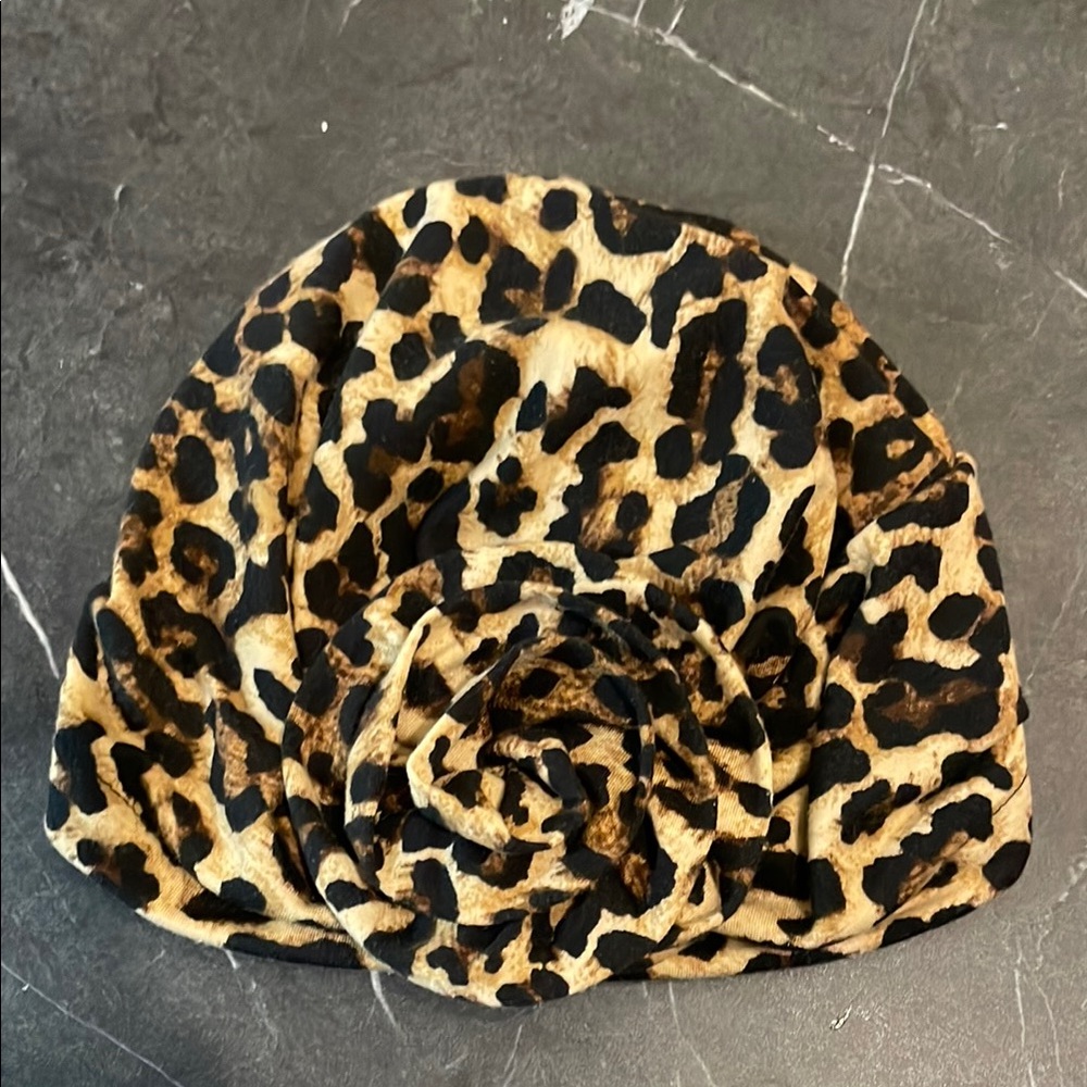 Leopard Print Kids Turban
